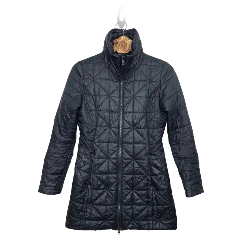 North Face Black Light Quilted Puffer Insulated Arlayne Jacket High Collar Small